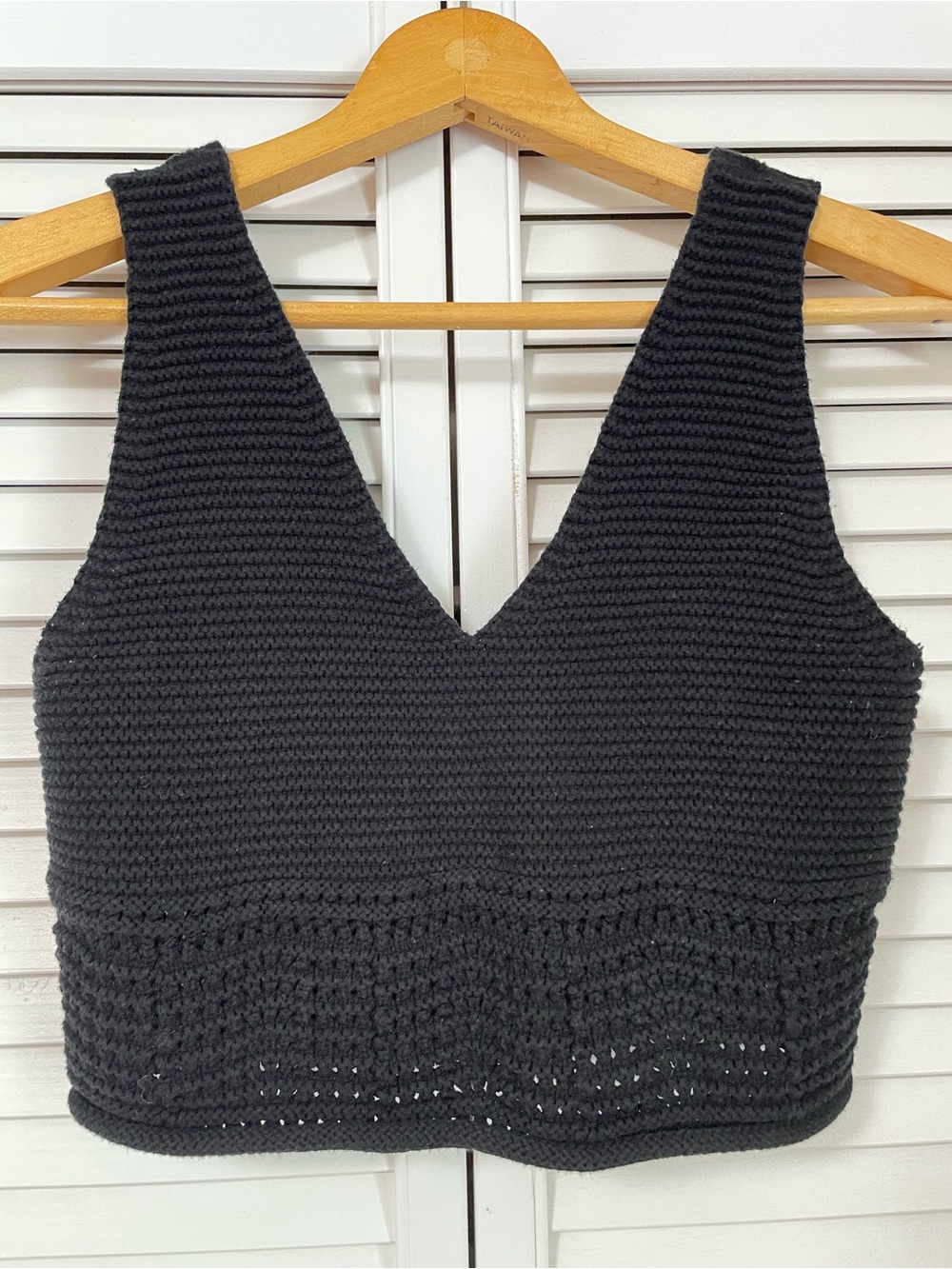House of Harlow 1960 Women’s Medium Black Crochet Crop Top Festival Whimsigoth